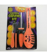 Pumpkin Carving Kit Jack-o&#39;-lantern Stencils Saw Scoop Marker Detailer H... - £7.90 GBP