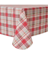 Christmas Plaid Reusable Tablecloth, Party Decoration 60&quot; X 102&quot; - Multi - $23.84 CAD