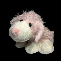 Webkinz Ganz Wirey Pink and White Dog Plush Animal # HM228 Retired 9” No Code - £9.39 GBP