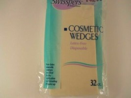 3x Swisspers Cosmetic Wedges 32-Count Latex Free - £14.78 GBP