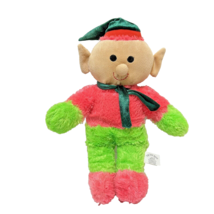 The Toy Barn Plush Colorful Christmas Elf Stuffed Doll Lovey 16&quot; - £6.76 GBP