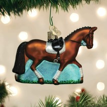 Old World Christmas Dressage Horse Farm Animal Glass Christmas Ornament 12555 - £18.28 GBP