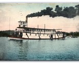 Steamer Boneta Leaving Couer D&#39;Alene Idaho ID 1909 DB Postcard P19 - $16.88