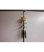 Vintage Seashell Wind Chime Colorful Shells Hanging From Basket Ornament... - $308.21 MXN