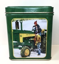 John Deere Square Tin Box 1958-1961 Model 730 Tractor 96 R.L. Crouse USA - $17.00