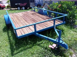 2000 STAR Custom Flatbed  Utility Trailer 8&#39;x12&#39; used - $31,097.08 MXN