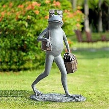 SPI Home 34868 Suave Shopper Frog Garden Sculpture - 22 x 14.50 x 8.50 in. - £192.80 GBP