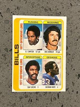 1978 Topps Football #503 Buffalo Bills Team Checklist OJ Simpson HOF $2.88 B3G1 - £2.28 GBP