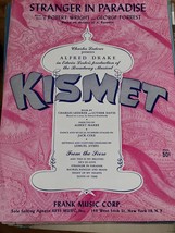 1953 Kismet Stranger In Paradise Sheet Music Alfred Drake Borodin Edwin Lester - £3.91 GBP