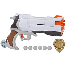 NERF Overwatch McCree Rival Blaster with Die Cast Badge &amp; 6 Overwatch Rival Roun - £36.87 GBP