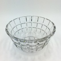 Dresden Hand Cut 24% Lead Crystal Candy Bowl German Demo Republic Clear Ind - £22.85 GBP