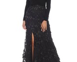 Joseph Ribkoff floral mesh front slit evening dress size 8 (UK 10) - $131.67