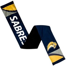 NHL Buffalo Sabres Jersey Fleece Lined Scarf Hidden Zip Pocket Game Day Blue - $9.92