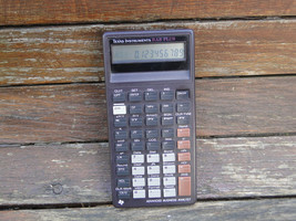 Vintage Texas Instruments BA II Plus Financial Calculator With Cover - £12.80 GBP