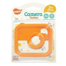 Ulubulu Baby Teether - Camera Teether - Orange - 3 months &amp; older - Teething Toy - £6.36 GBP