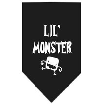 Lil Monster Screen Print Bandana Black Small - £9.26 GBP