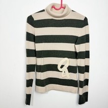 Karen Millen Wool Blend Turtleneck Sweater Size 1 &quot;Small&quot; Color Block St... - $49.87