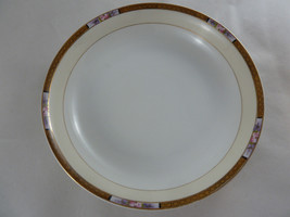 Noritake 7.5&quot; Cereal Salad Bowl Japan  hand painted white with fancy gol... - €10,96 EUR