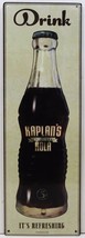 Kaplan&#39;s Kola Soda Metal Sign - $19.95