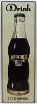 Kaplan&#39;s Kola Soda Metal Sign - £14.91 GBP