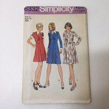 Simplicity 6332 Size 12 Misses&#39; Dress in Two Lengths Vintage - £10.24 GBP