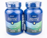 GNC Triple Strength Fish Oil 1000mg Omega 3 Supplement 60ct Lot of 2 BB1... - £33.17 GBP