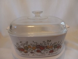 Vintage Corning Ware A-5-B, 5 Quart  L&#39;Echalote Spice Of Life w/A12C Lid - £38.05 GBP