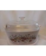 Vintage Corning Ware A-5-B, 5 Quart  L&#39;Echalote Spice Of Life w/A12C Lid - $48.51