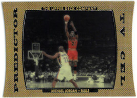 Michael Jordan 1996-97 Upper Deck Prize Predictor Die-Cut TV Cell Card #TV-3 (Ch - £53.85 GBP