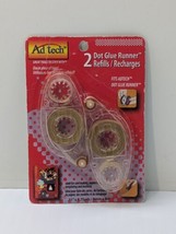 Ad Tech 2 Pack Dot Glue Runner Refills Recharges Brand New Sealed Free Shipping  - £9.61 GBP