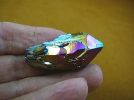 (R1-73) iridescent Aurora Crystal quartz titanium GEM gemstone Aura spec... - £18.26 GBP