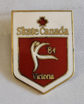 1984 Skate Canada Victoria Bc Canadian Metal Lapel Pin Nos Vintage Sports Wear - £13.36 GBP