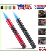 Professional 6-Inch Butane Torch Lighter Set - Adjustable Flame for BBQ ... - $350.61 MXN