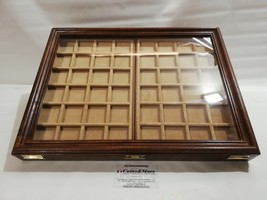 Coins&amp;More Handmade Coin Display Showcase Velvet Two Tray Tea Box-
show ... - £152.12 GBP