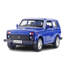 Blue 1:32 Lada Jeep Vintage Car Model Alloy Car Diecast Model Toys - $23.99