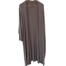 Lisa Rinna Collection Duster Cardigan Womens 2XP Gray Open Front A349922 Boho - $32.89