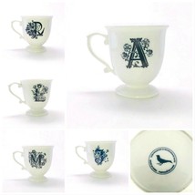 Anthropologie Monogram Pedestal Coffee Mug Personalized Name Cup Initial - £13.58 GBP