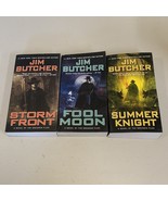 LOT OF 3 DRESDEN FILES by Jim Butcher paperbacks books 1,2,4 - $212.17 MXN