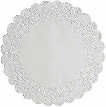 Round Disposable White Paper Lace Doilies; Choose Quantity and Size of 6... - £6.01 GBP