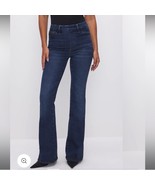 Good American Pull On Flare High Rise Jeans Stretch Women&#39;s 4 (US XL) In... - $39.95