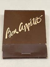 Vintage Matchbook Cover Bon Appetit’s Restaurant  Duneden, Florida gmg  unstruck - £10.05 GBP