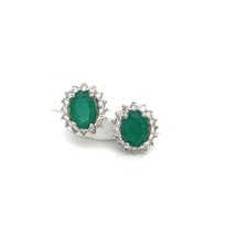 Natural Emerald Diamond Earrings 14k Gold 2.87 TCW Certified $6,950 211888 - £2,345.84 GBP