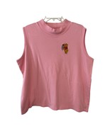 VTG Disney Store Winnie the Pooh Pink Sleeveless Mock Neck Shirt – Women... - €27,40 EUR