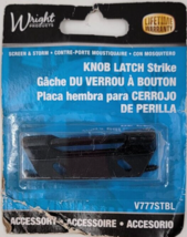 WRIGHT PRODUCTS 2.6-in Black Aluminum Screen/Storm Door Strike Plate V77... - $8.00