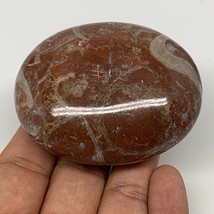 133.7g, 2.6&quot;x2.1&quot;x1.1&quot;, Natural Untreated Red Shell Fossils Oval Palms-t... - $8.00