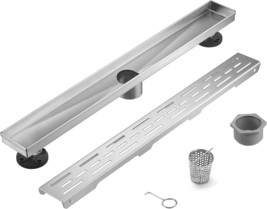 Heatgene 36-Inch Linear Shower Drain In Brushed - Stainless, Cupc Certified - $145.99