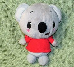 Ni Hao Kai Lan Koala Plush Tolee Gray Red Hoody With Ears Nick Jr Stuffed Toy 7&quot; - £7.55 GBP