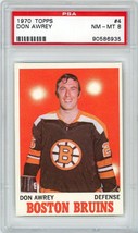 1970 Topps Don Awrey #4 PSA 8 P1405 - £30.55 GBP