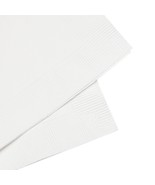 Custom Printed White Lunch &amp; Beverage Napkins | Soft, 3-ply Coins | Perf... - $41.20+