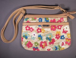 Relic Woman&#39;s Shoulder Purse Bright Flowers Ultra Clean Double Strap 9.5... - £15.44 GBP